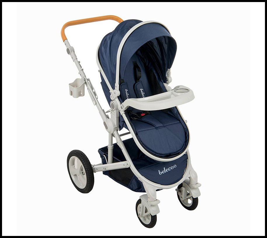 Belecoo 7 Stylish 3 in 1 Pram UNIQOO GENERAL TRADING FZC